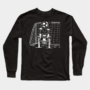 WHEELCHAIR SOCCER GOALIE WHITE Long Sleeve T-Shirt